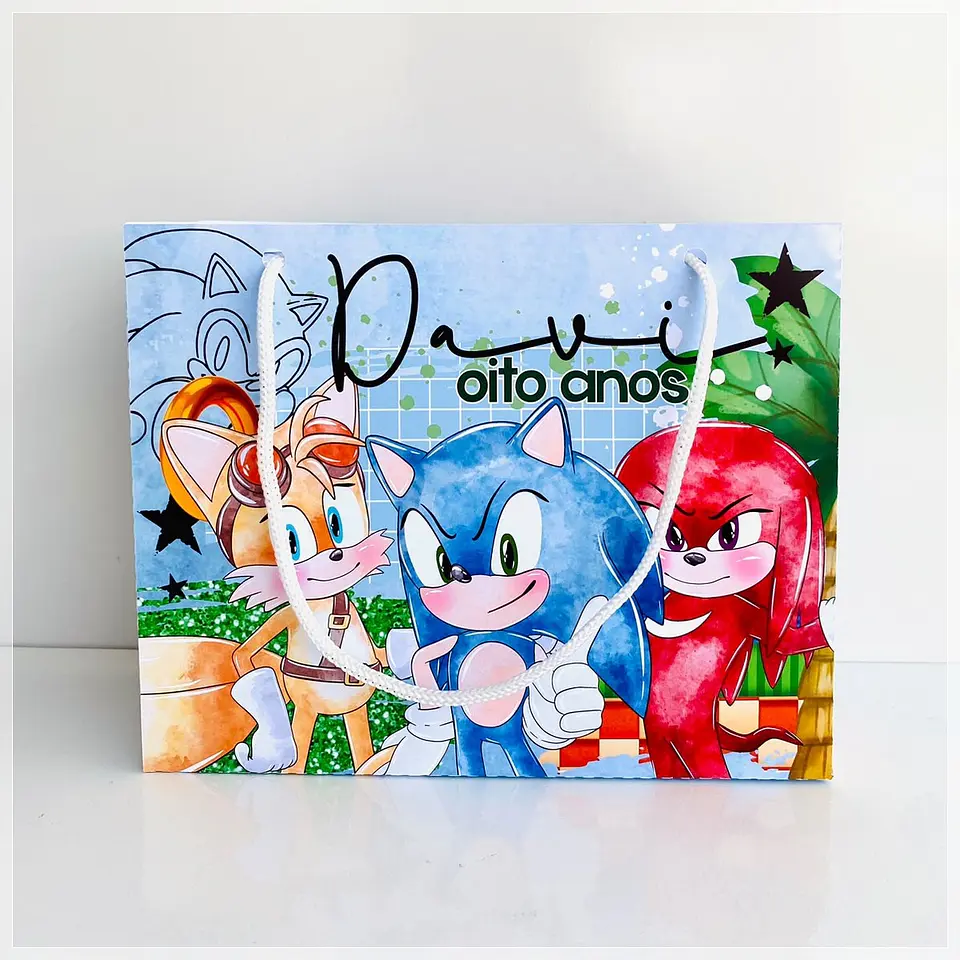 Arquivo de Corte - Sacolinha Sonic 1