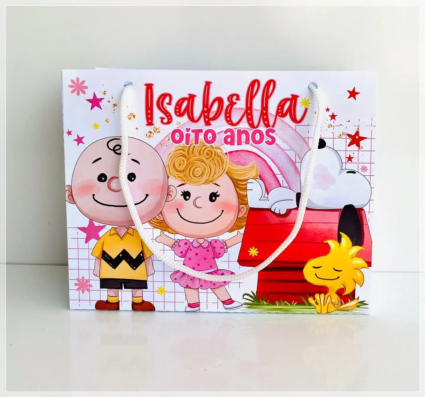 Arquivo de Corte - Sacolinha Snoopy Menina 1