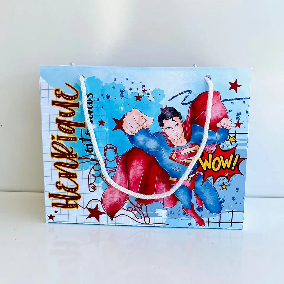Arquivo de Corte - Sacolinha Super Homem 1