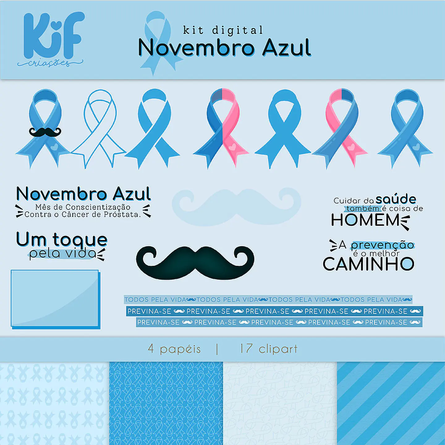 Kit Digital Novembro Azul 1 1