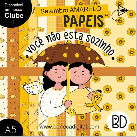 Kit Digital Setembro Amarelo Papeis 7