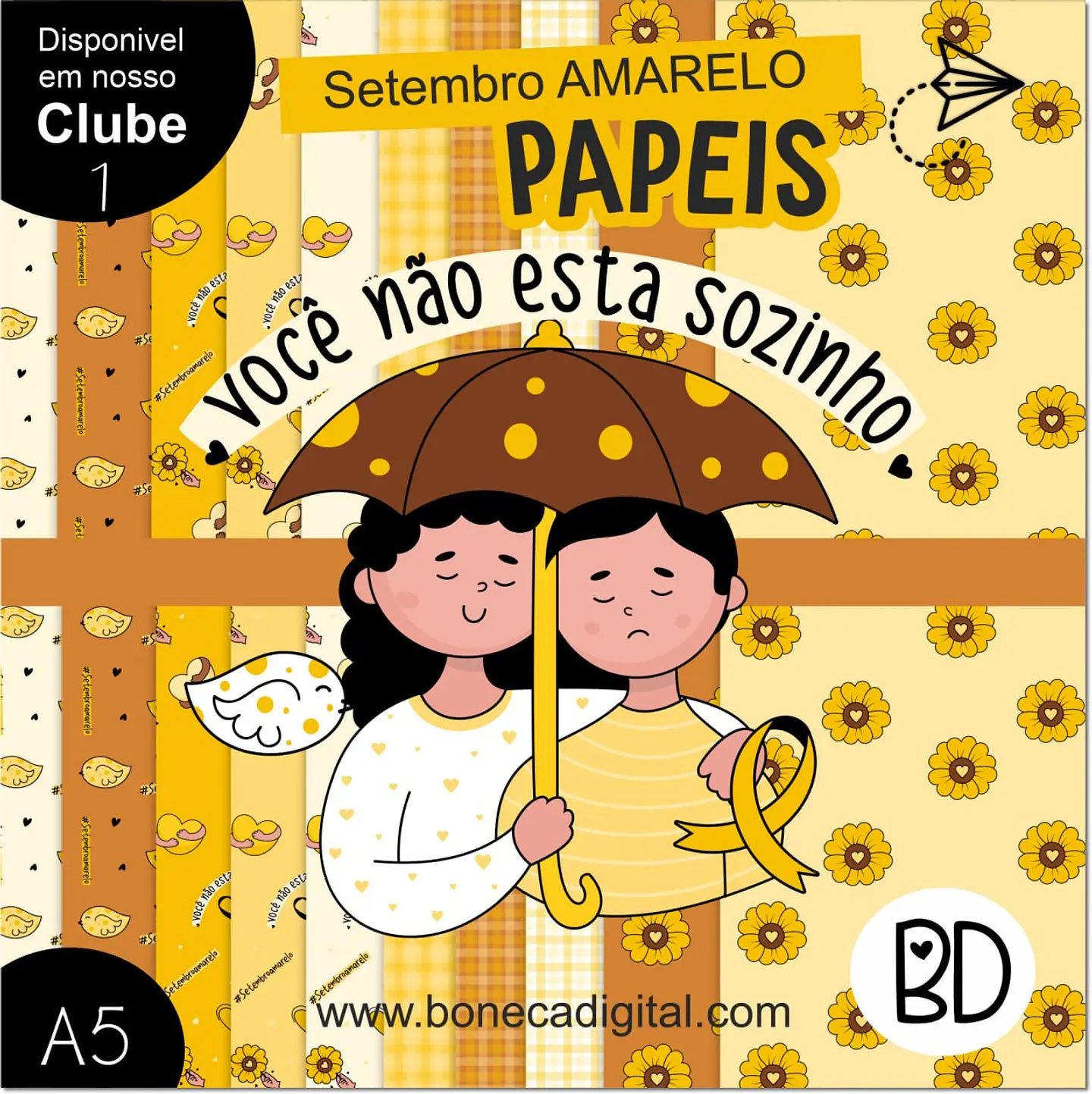 Kit Digital Setembro Amarelo Papeis 7 1