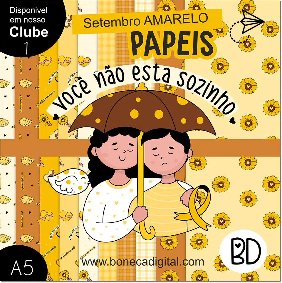 Kit Digital Setembro Amarelo Papeis 7 1