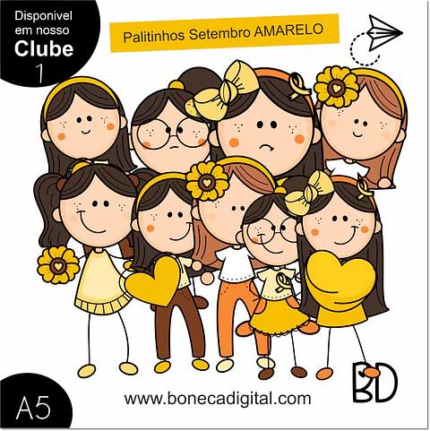 Kit Digital Setembro Amarelo Palitinhos 6