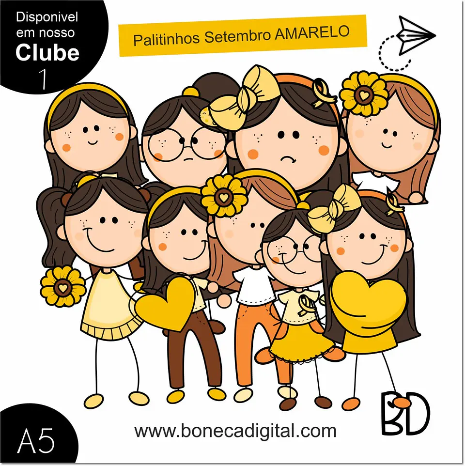 Kit Digital Setembro Amarelo Palitinhos 6 1