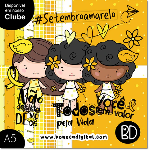 Kit Digital Setembro Amarelo Meninas 4