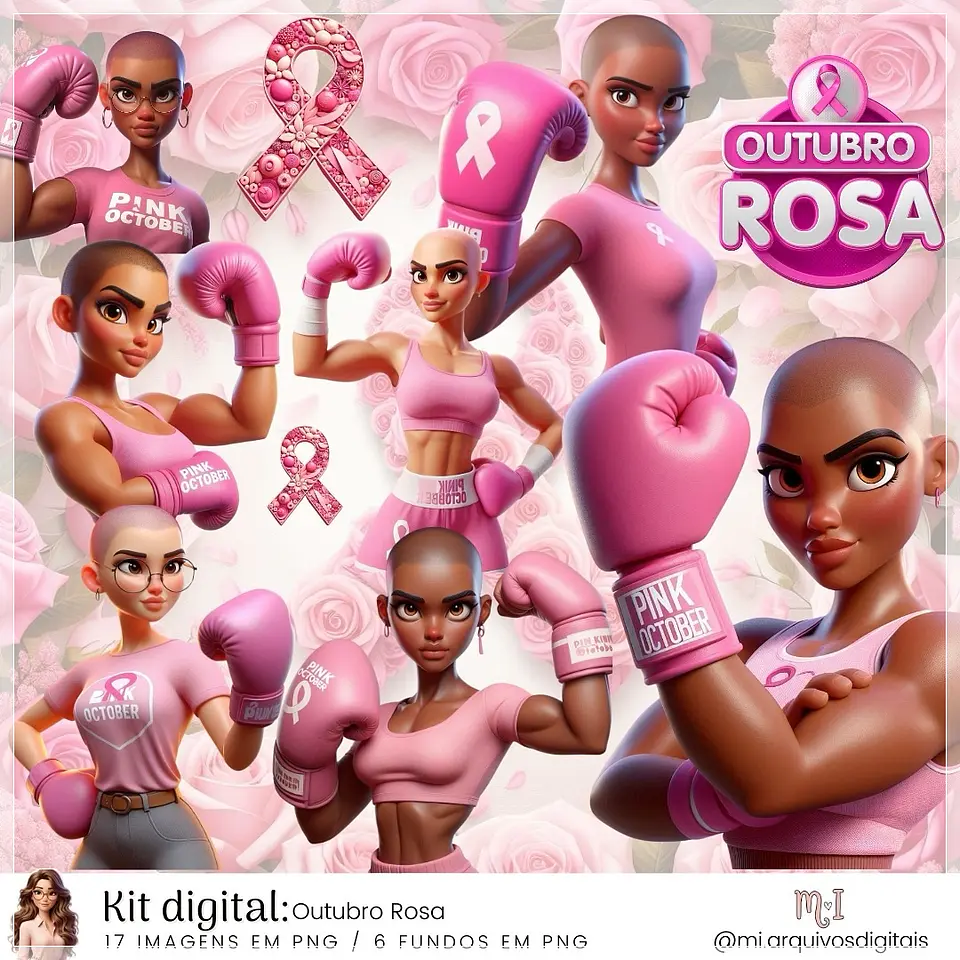 Kit Digital Outubro Rosa 1 1