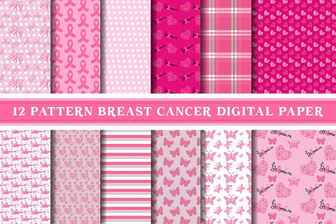 Kit Digital Papel Digital Outubro Rosa 6