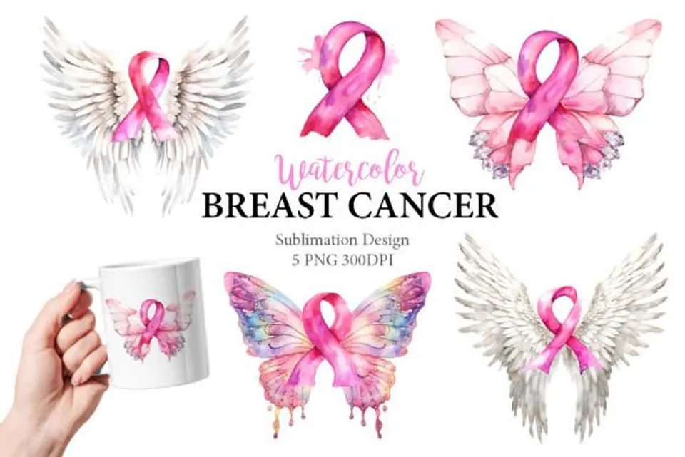 Kit Digital Cliparts Outubro Rosa 2 1