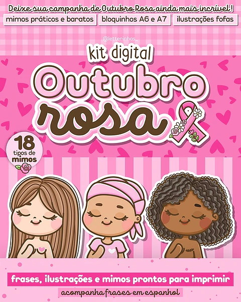 Kit Digital Outubro Rosa 1