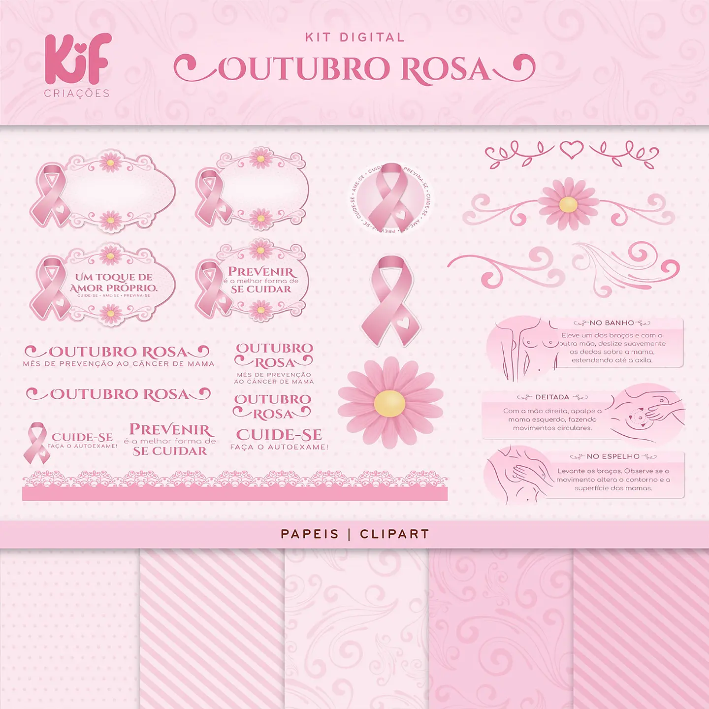 Kit Digital Outubro Rosa 25 1