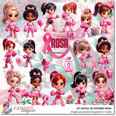 Kit Digital Outubro Rosa 1