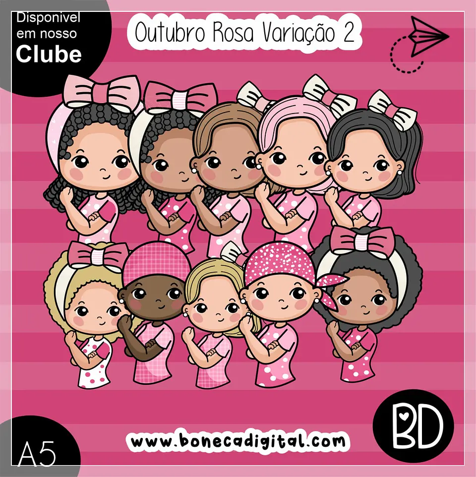 Kit Digital Outubro Rosa Variação 4 1