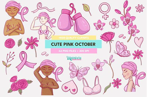 Kit Digital Outubro Rosa Cute 5