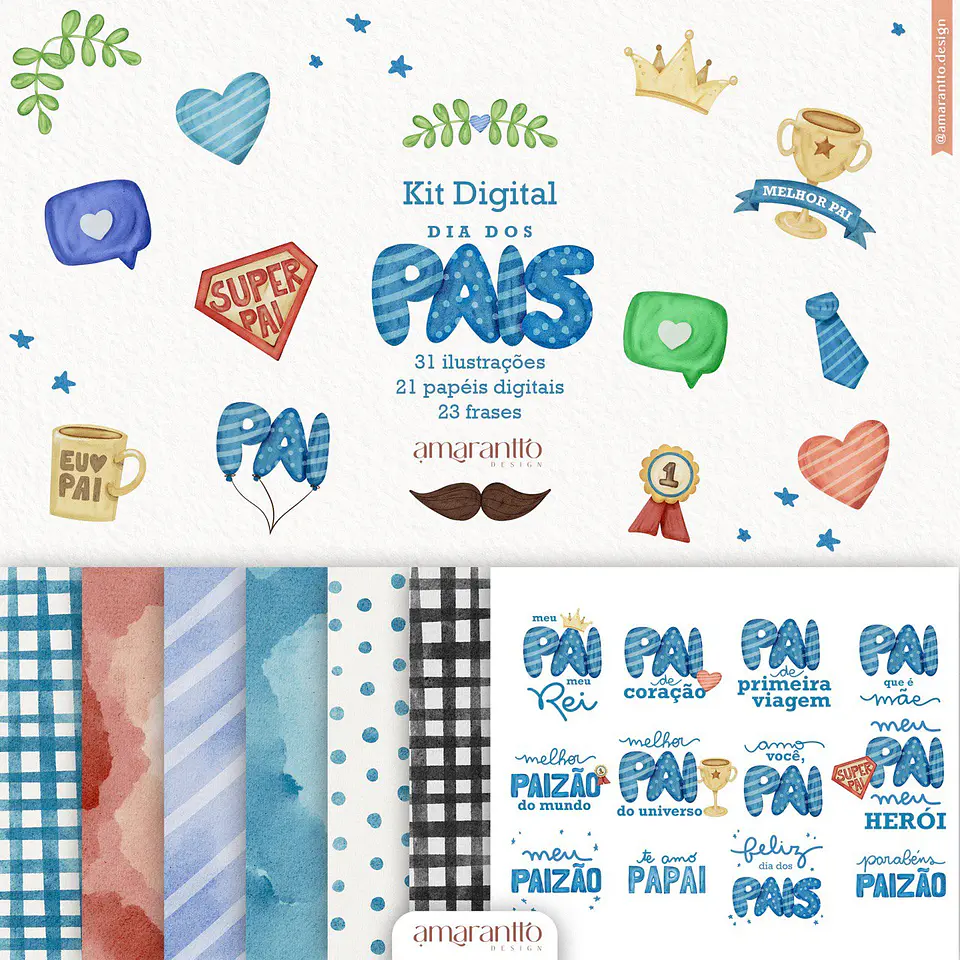 Kit Digital Dia dos Pais Amarantto 1 1