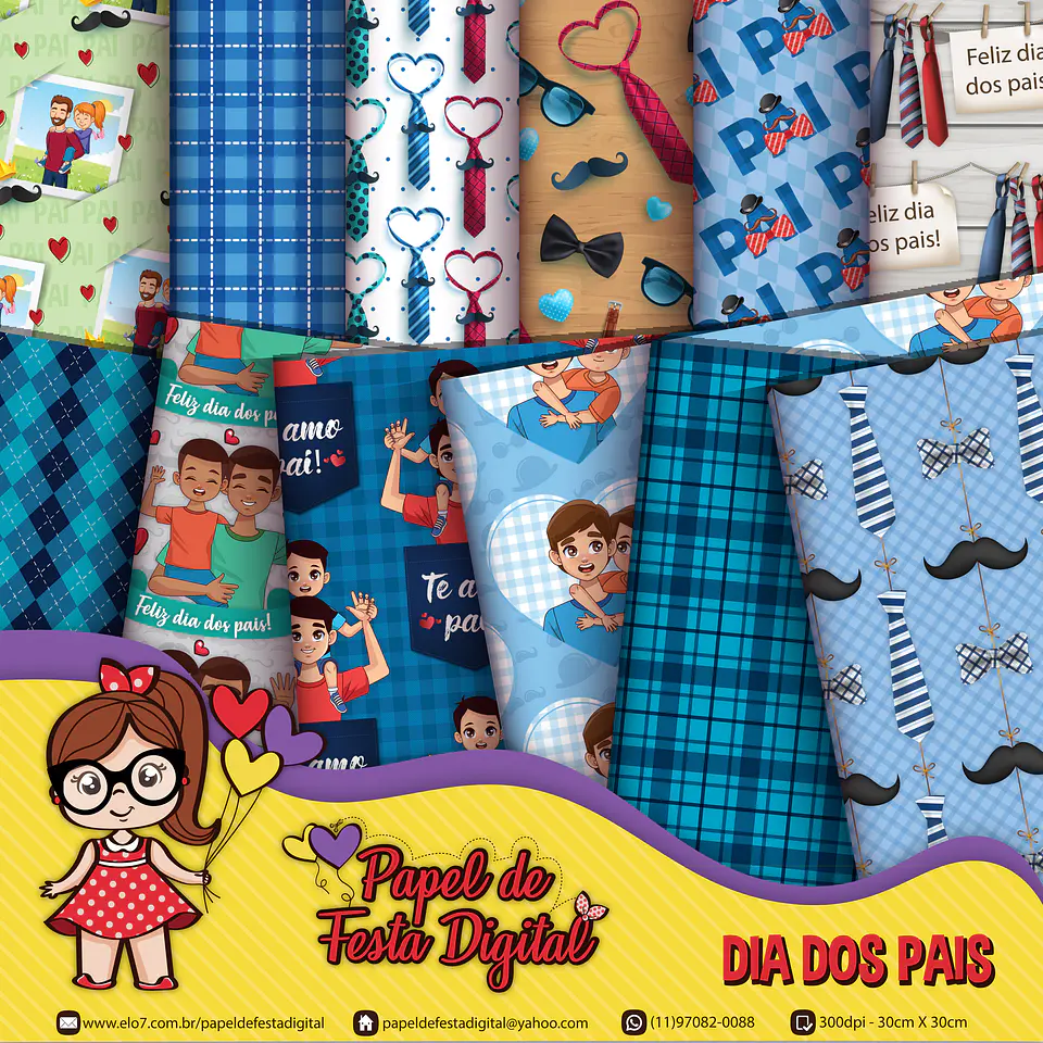 Kit Digital Papai Dia dos Pais 1 1