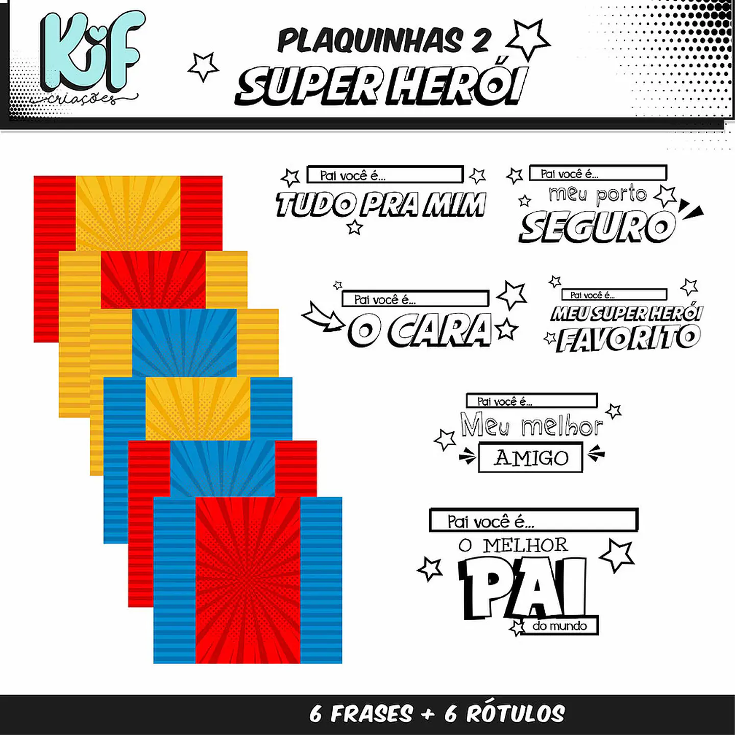 Kit Digital Pai Você É Frases Dia dos Pais 4 1