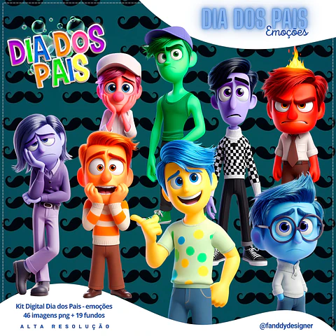 Kit Digital Emoções Dia dos Pais 2