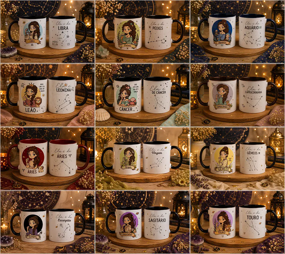 Sublimação - Caneca Signos 1