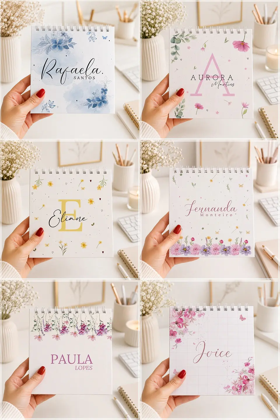 Encadernação - Capas Floral Com Nome 1