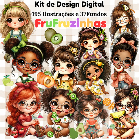 Kit Digital Frufruzinhas 13