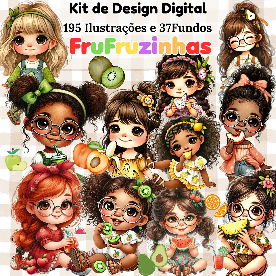 Kit Digital Frufruzinhas 13 1