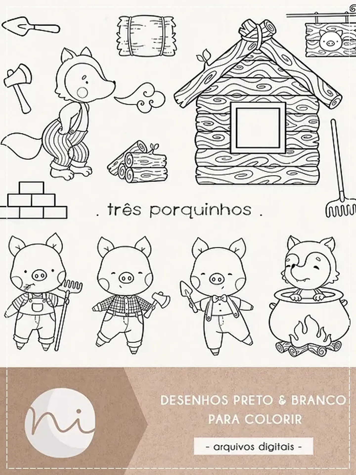 Kit Digital Três Porquinhos Pb 192 1