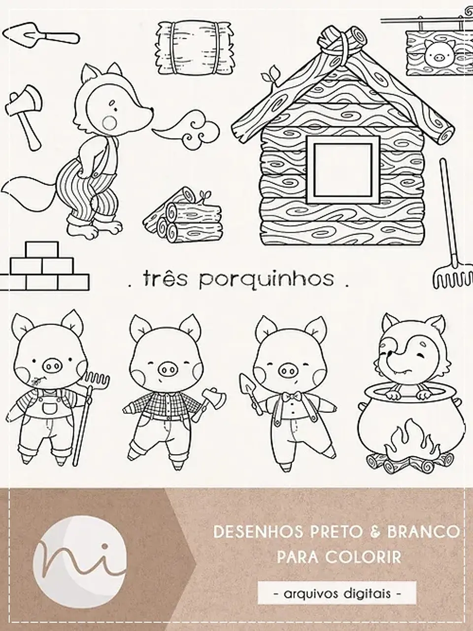 Kit Digital Três Porquinhos Pb 192 1