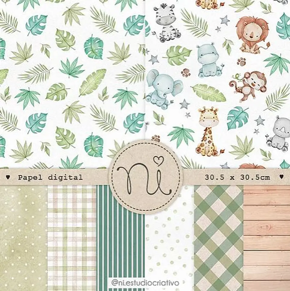 Kit Digital Safari Paper 167 1