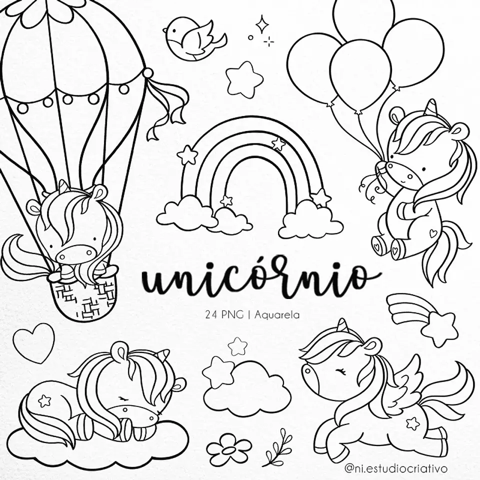 Kit Digital Pb0004 Unicórnios 143 1