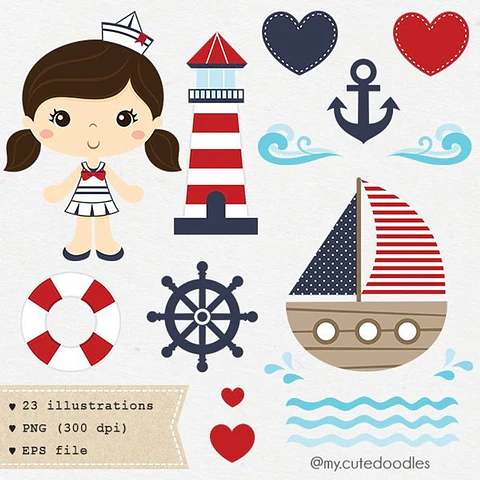 Kit Digital Marinheira 105