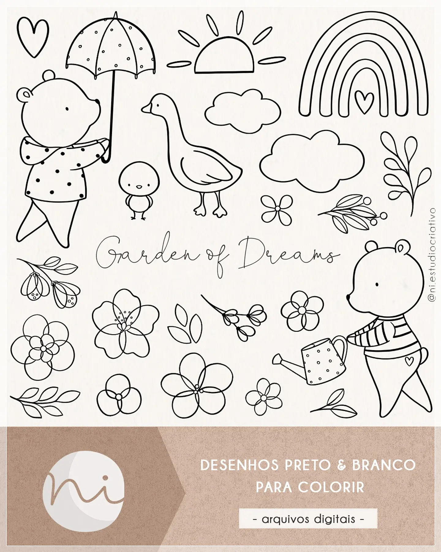 Kit Digital Jardim dos Sonhos 97 1