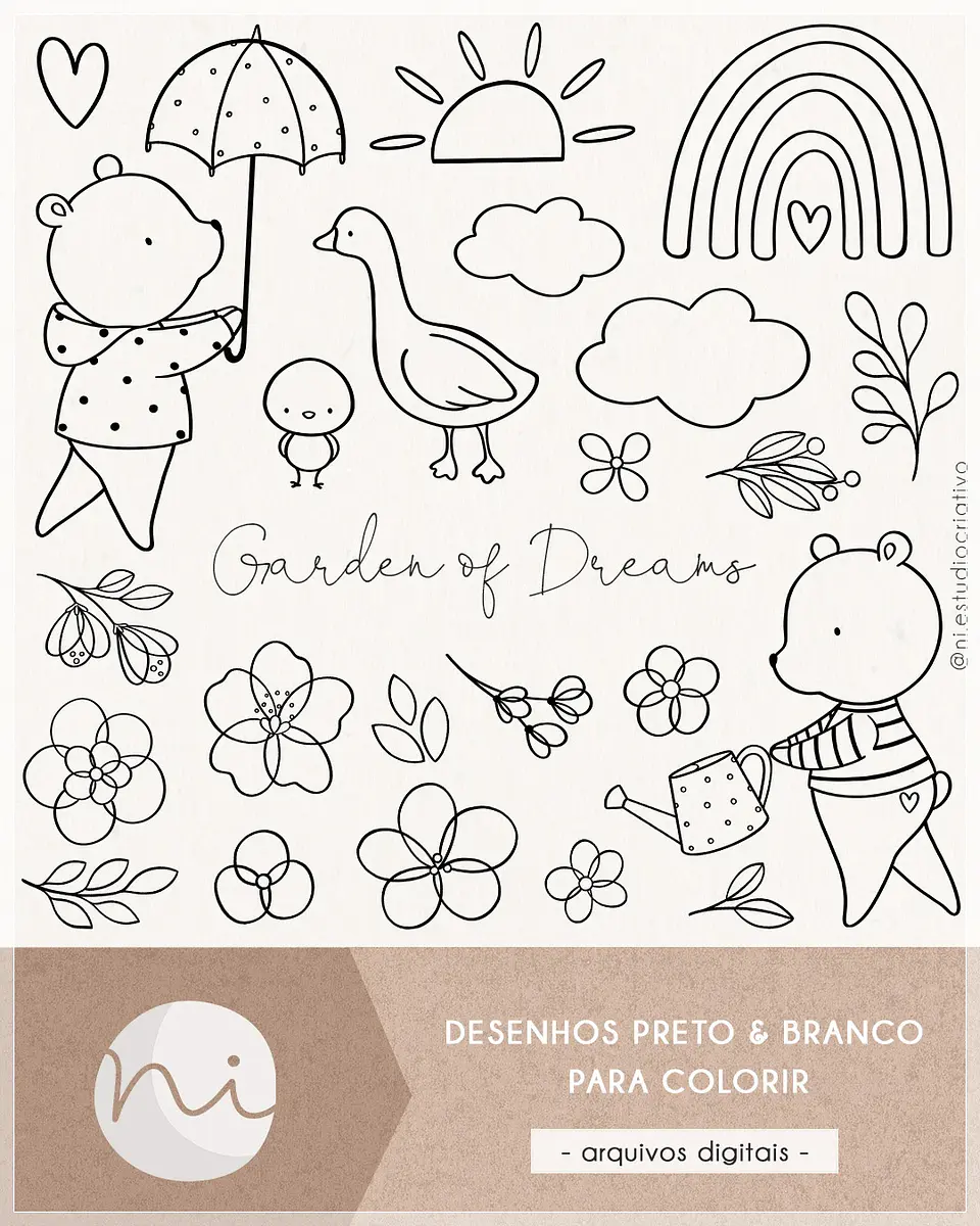 Kit Digital Jardim dos Sonhos 97 1