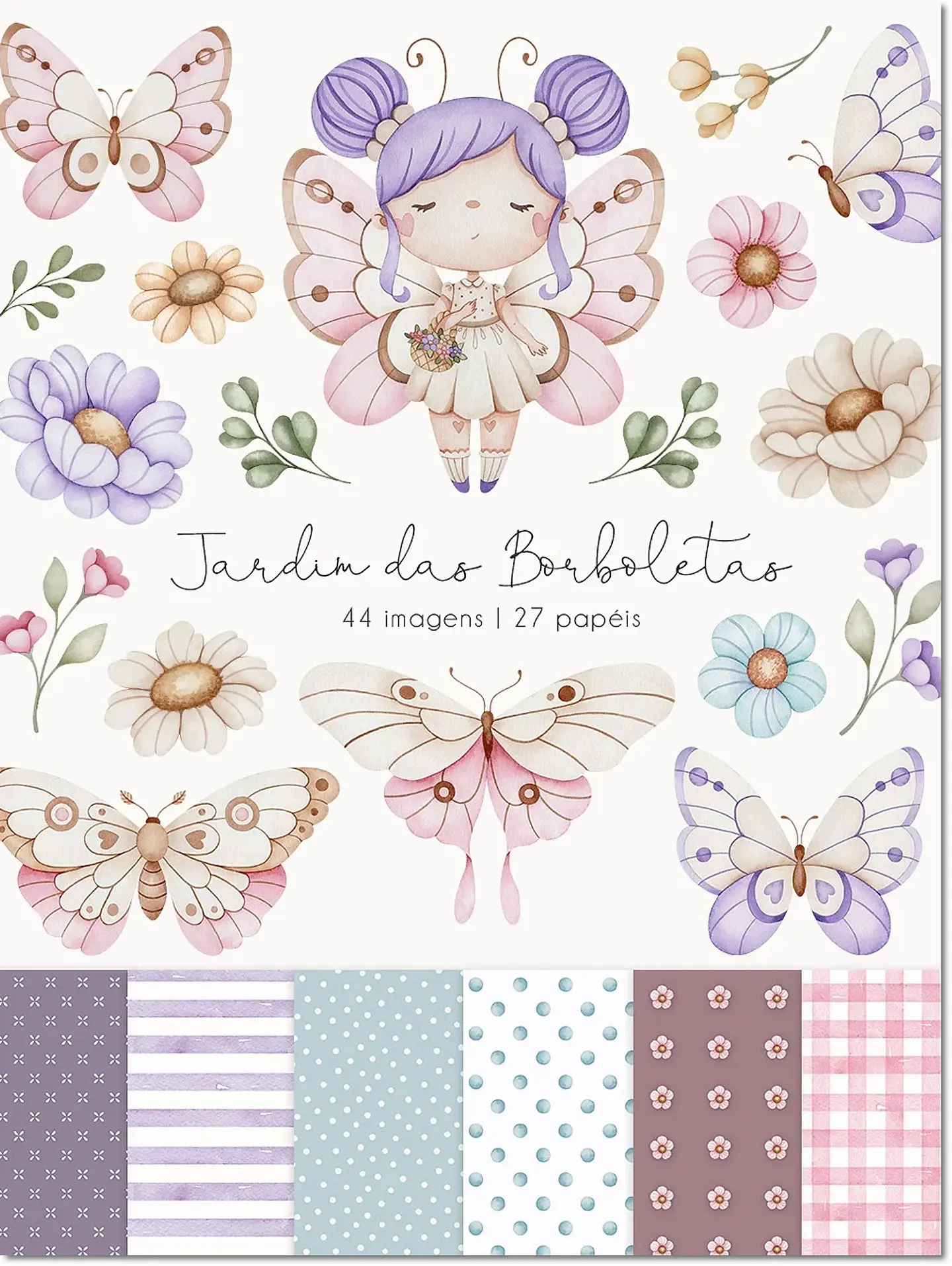 Kit Digital Jardim das Borboletas 96 1