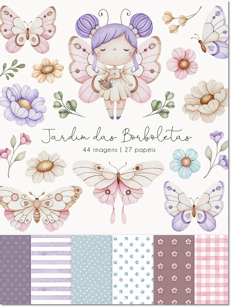 Kit Digital Jardim das Borboletas 96 1