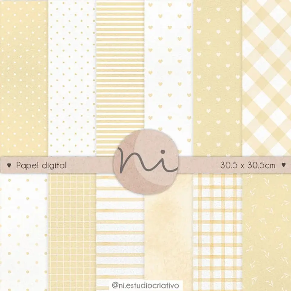 Kit Digital E Pd0042 Basicos Amarelo Pastel 80 1