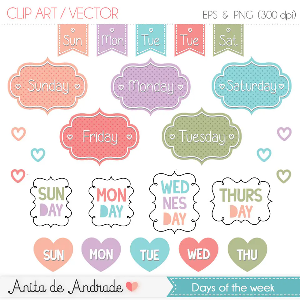 Kit Digital Days Of The Week 71 1