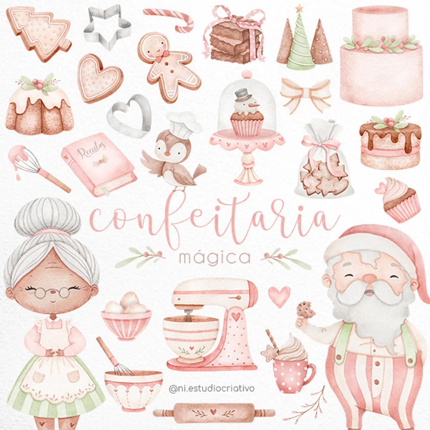 Kit Digital Confeitaria Mágica Cliparts 66 1