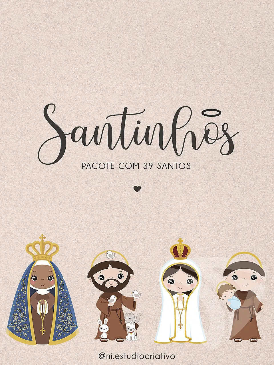 Kit Digital Coleção Santinhos 62 1
