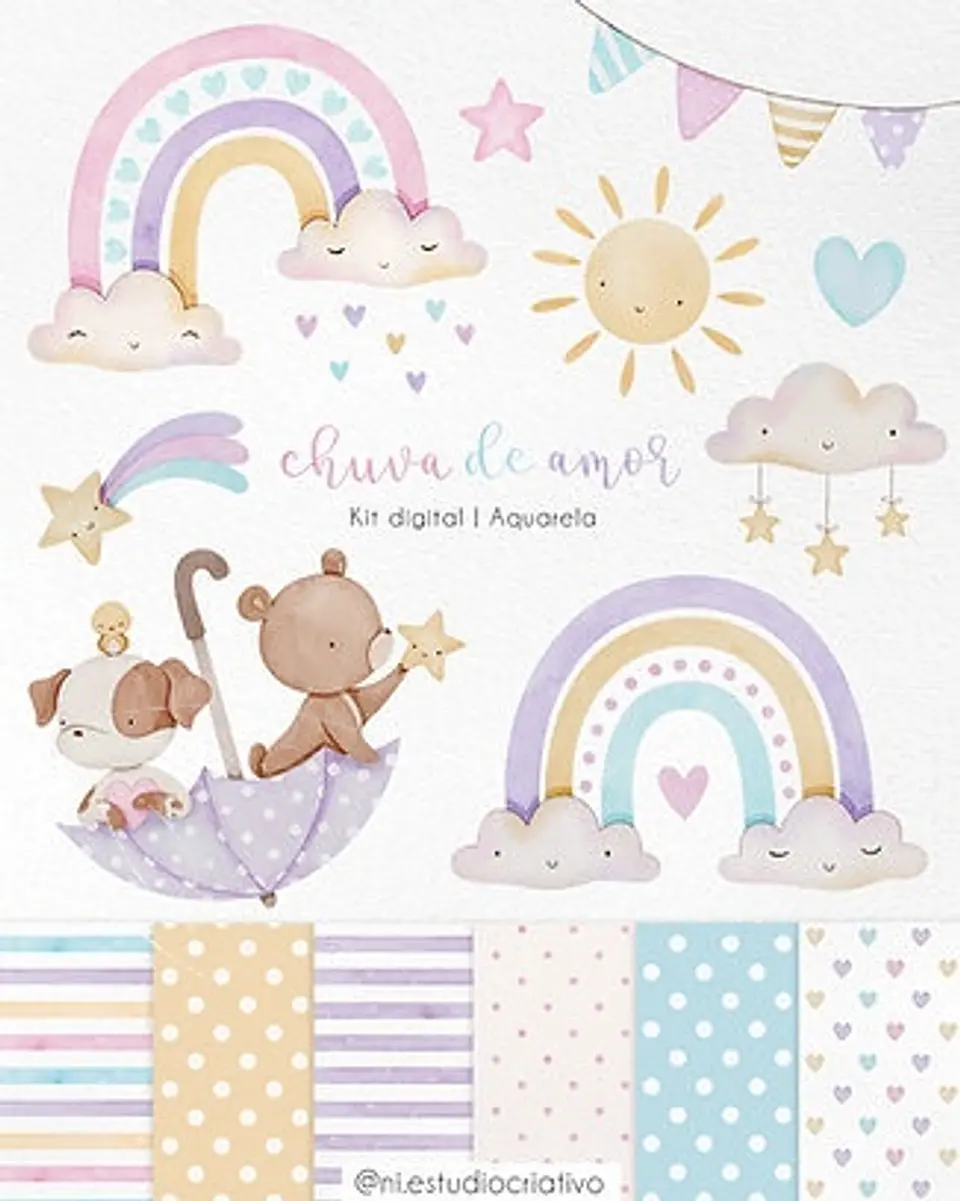 Kit Digital Chuva de Amor Ni e 53 1