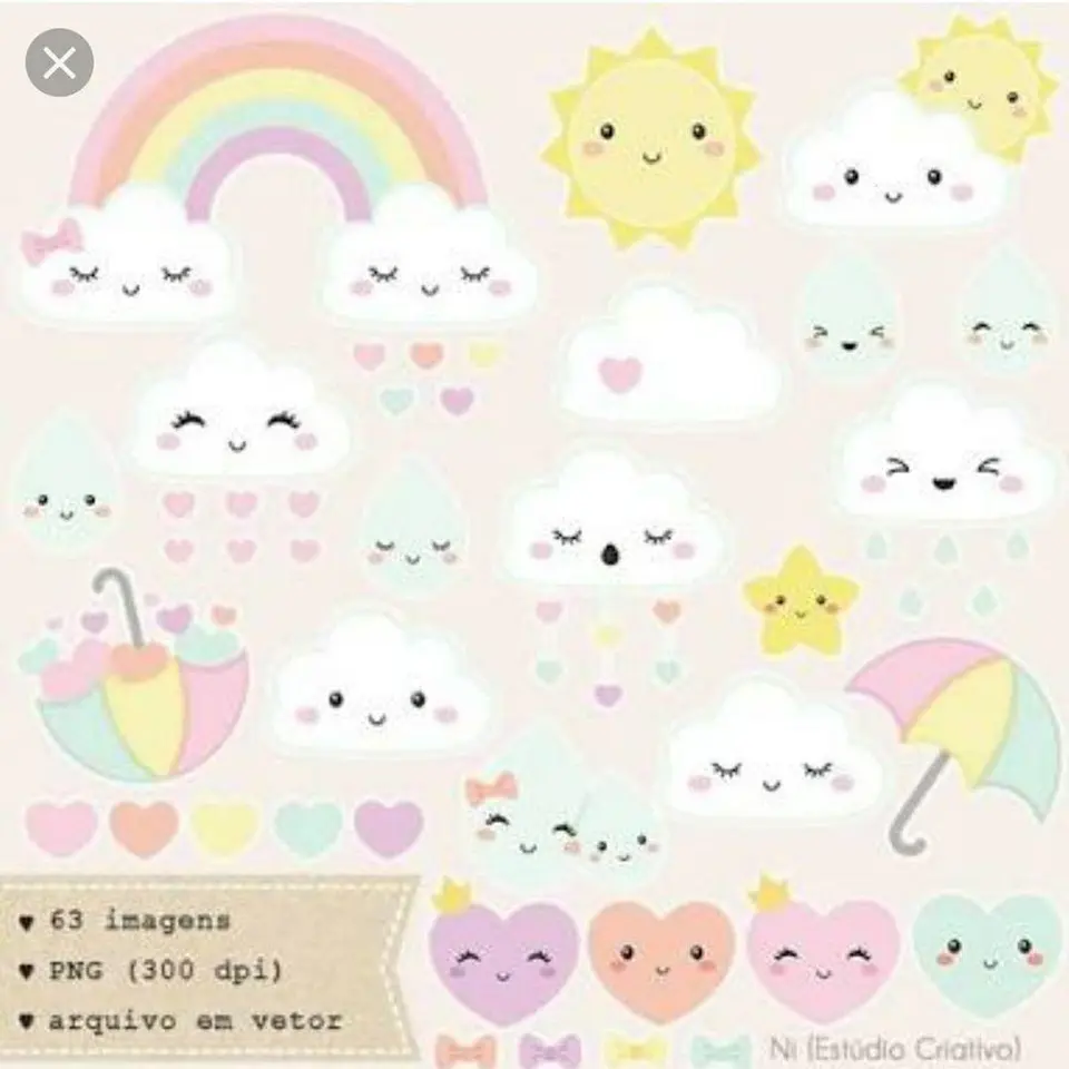 Kit Digital Chuva de Amor 51 1