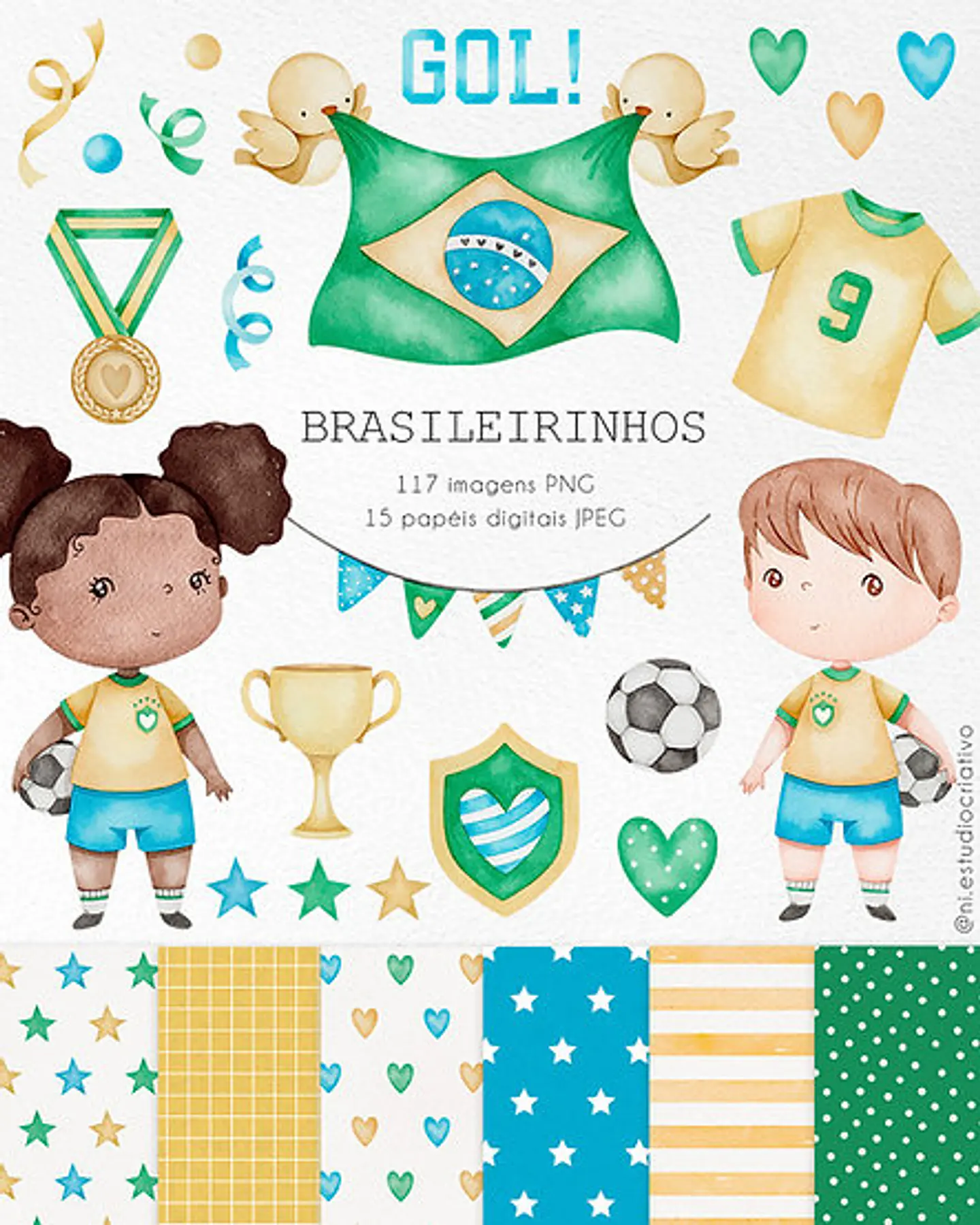 Kit Digital Brasileirinhos Ni Estúdio 33 1