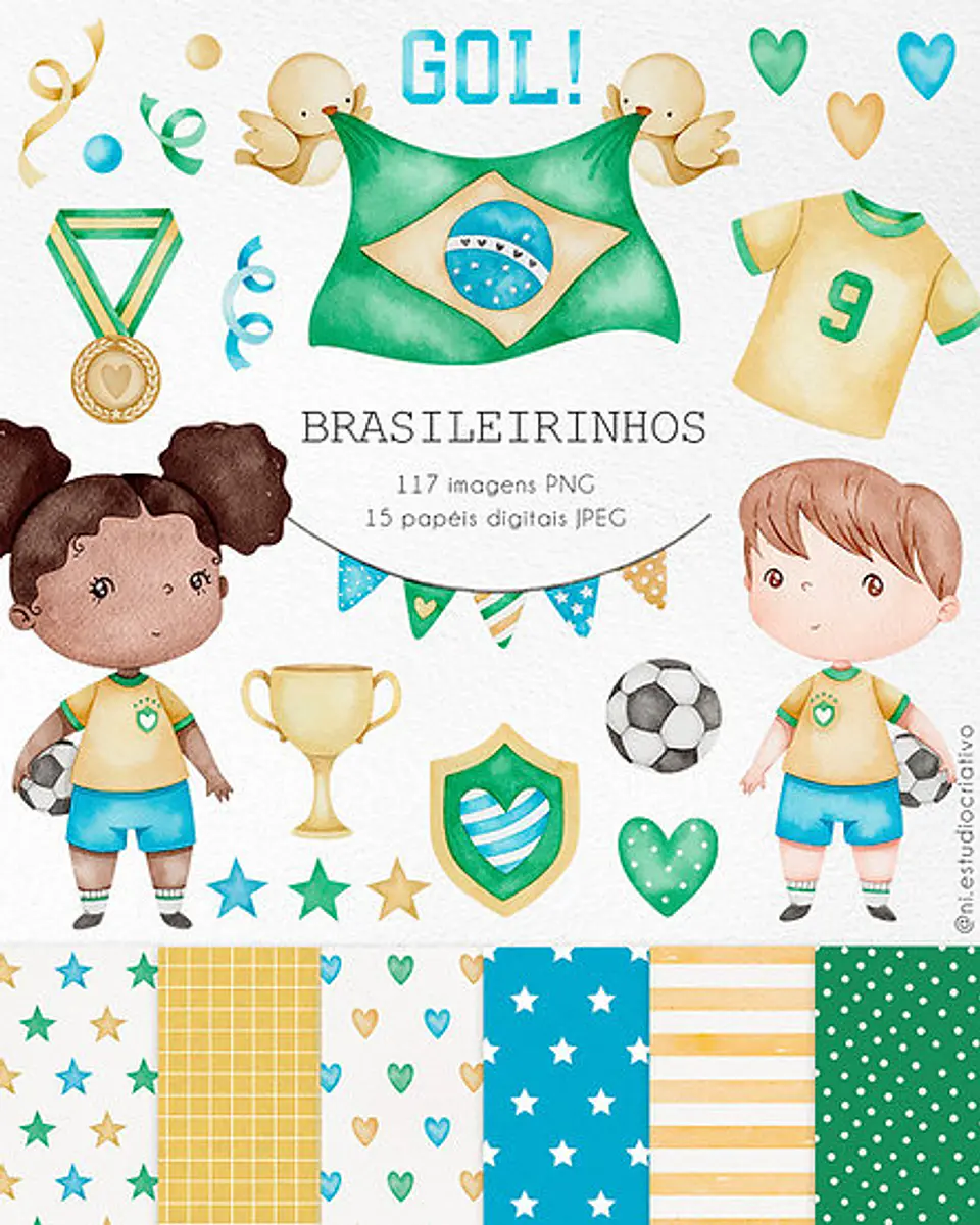 Kit Digital Brasileirinhos Ni Estúdio 33 1