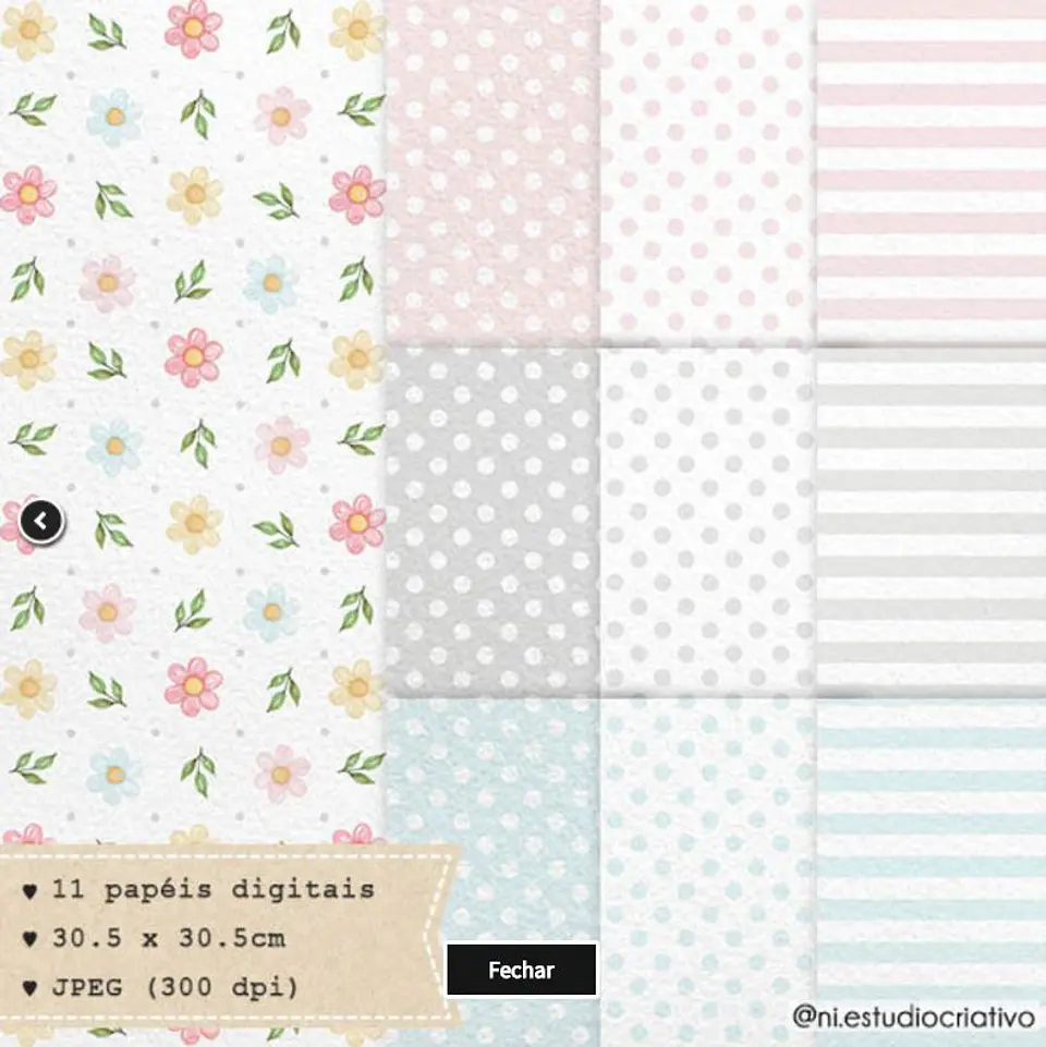 Kit Digital Animais da Floresta Papers 10 1