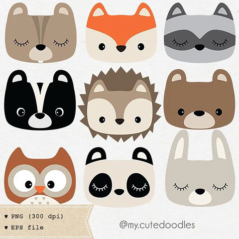 Kit Digital Animais da Floresta 9
