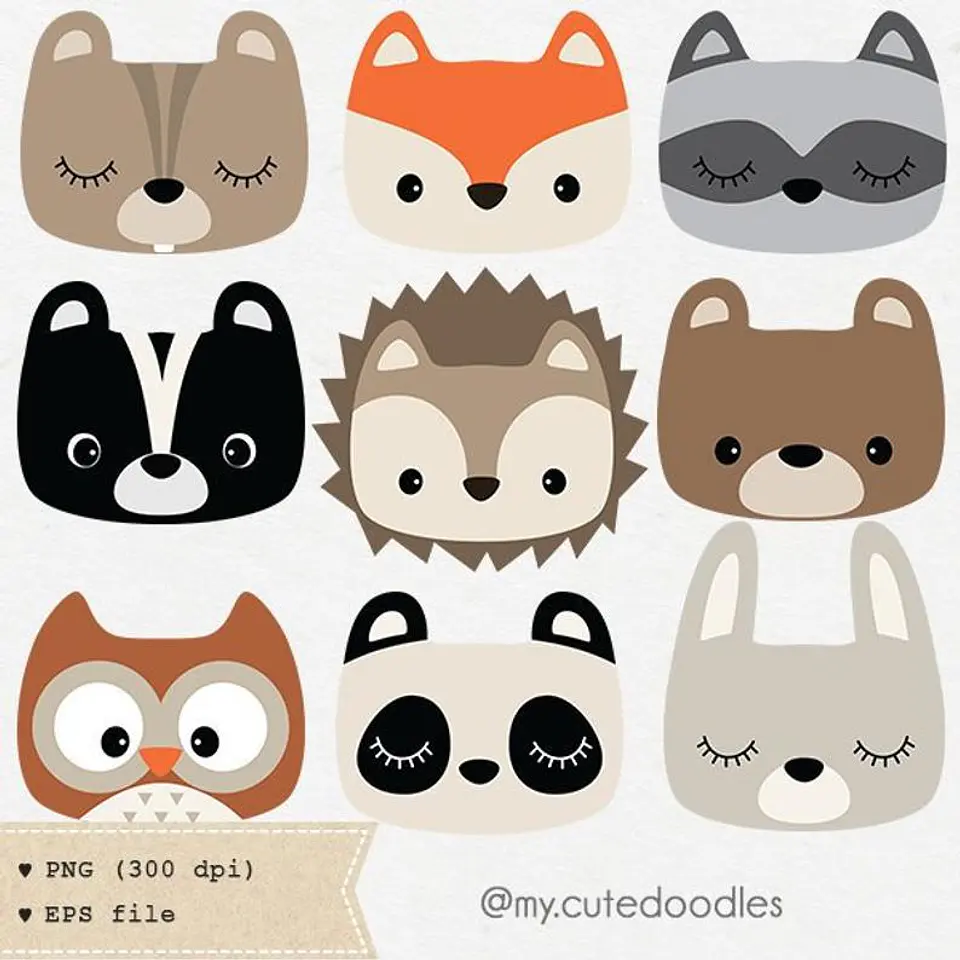 Kit Digital Animais da Floresta 9 1