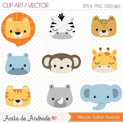 Kit Digital African Safari Animals 1