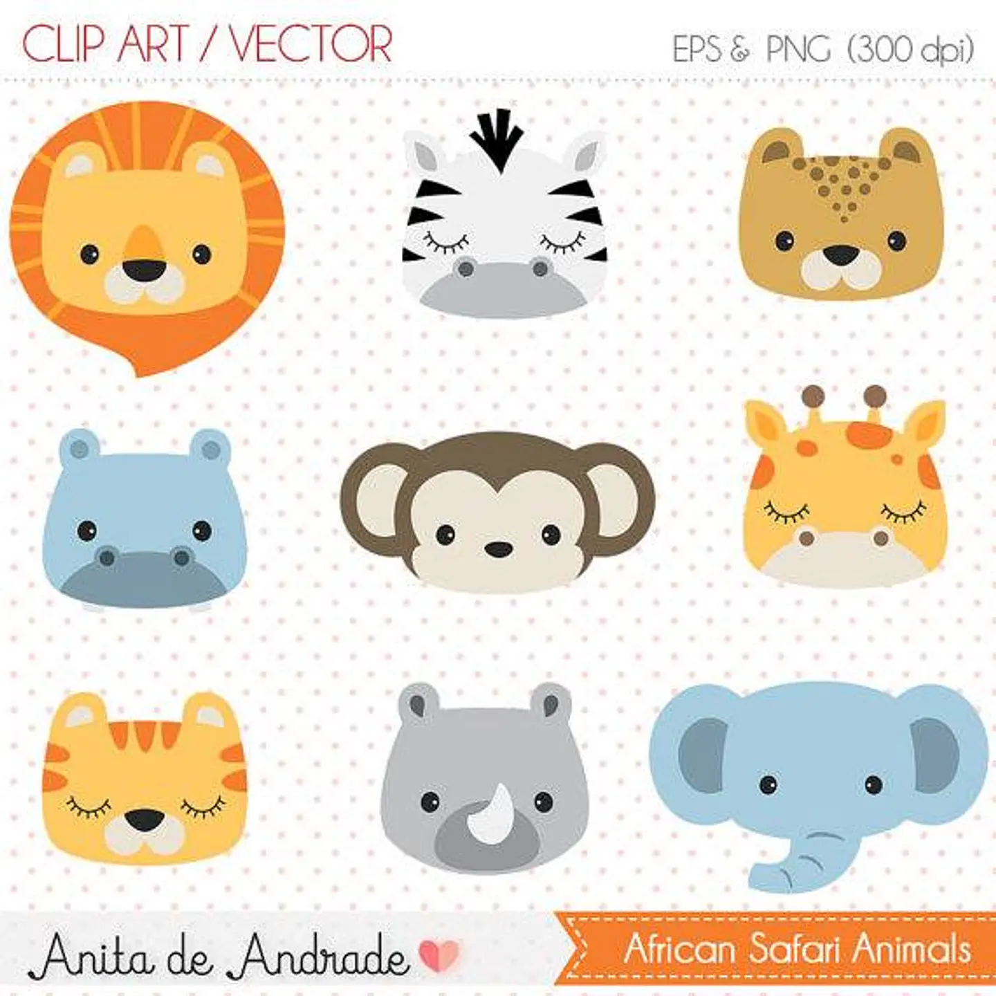 Kit Digital African Safari Animals 1 1