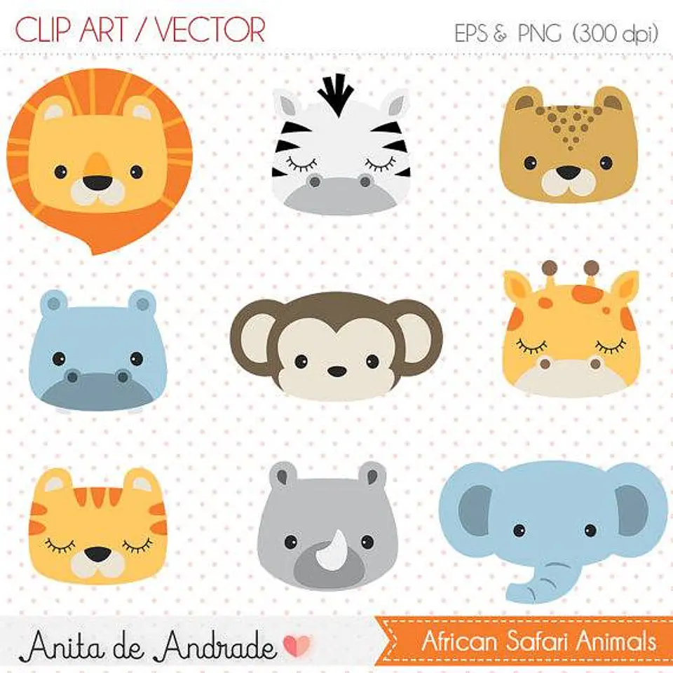 Kit Digital African Safari Animals 1 1