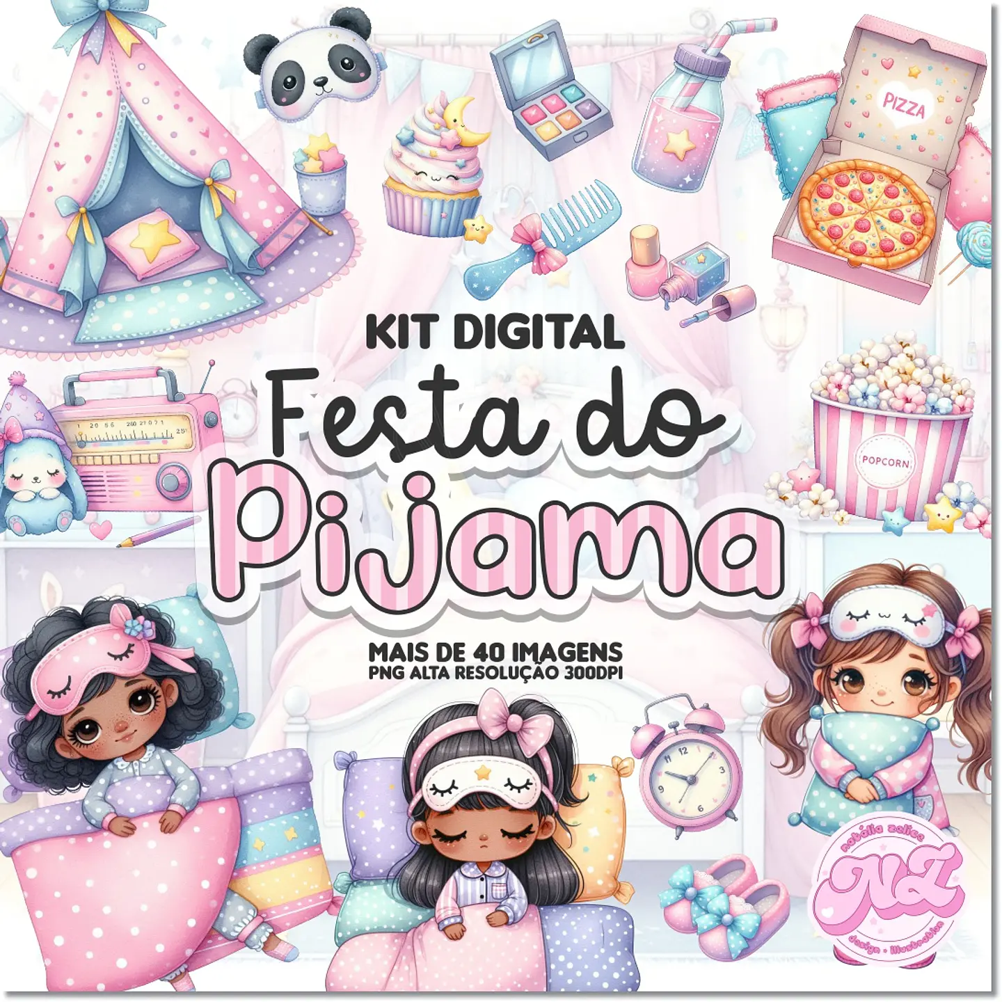 Kit Digital Festa do Pijama 3 1